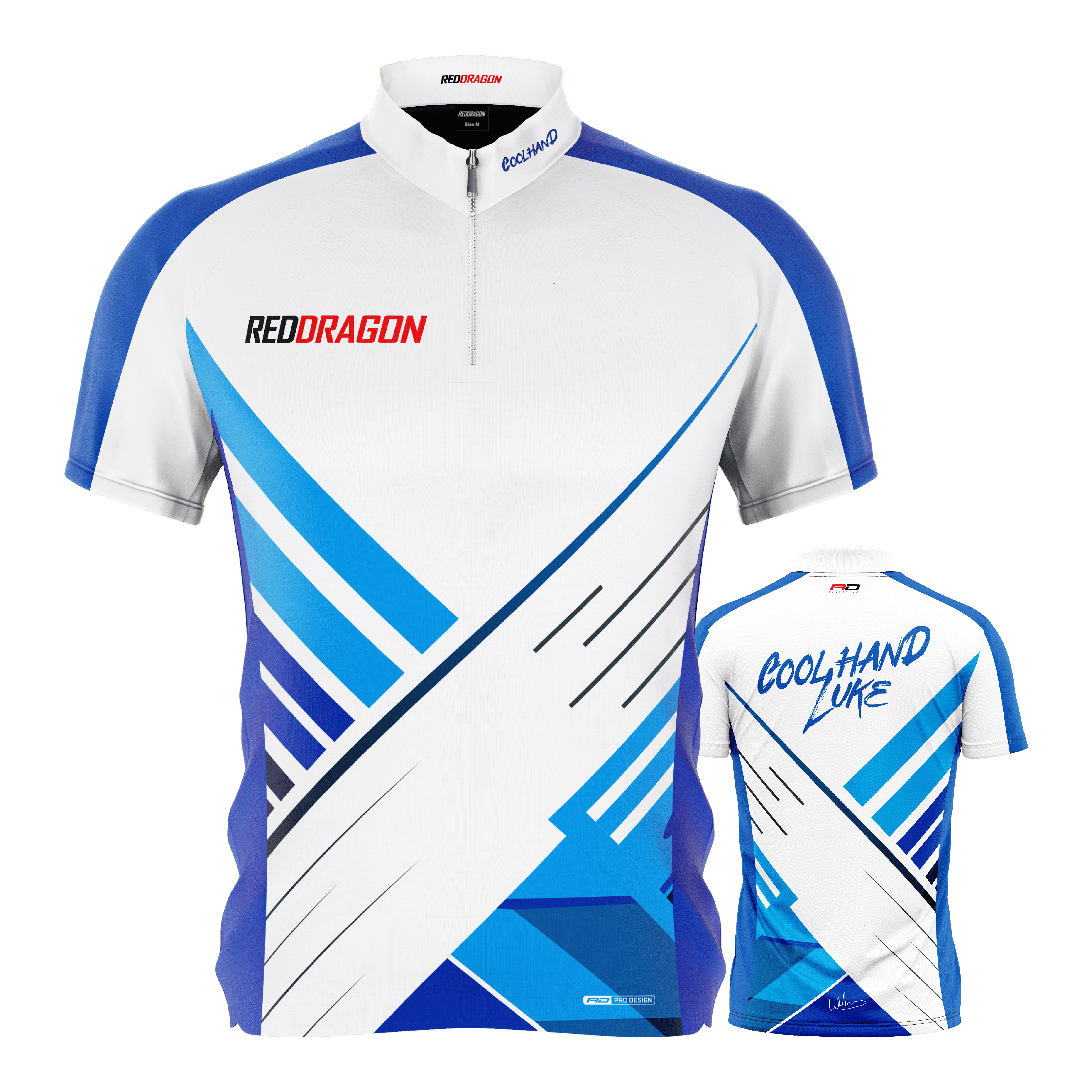 Maglietta da freccette Red Dragon Luke Humphries in edizione limitata Dieses Bild zeigt das Red Dragon Luke Humphries Limited Edition Dartshirt. Es ist ein limitiertes Darttrikot, inspiriert von Luke Humphries.