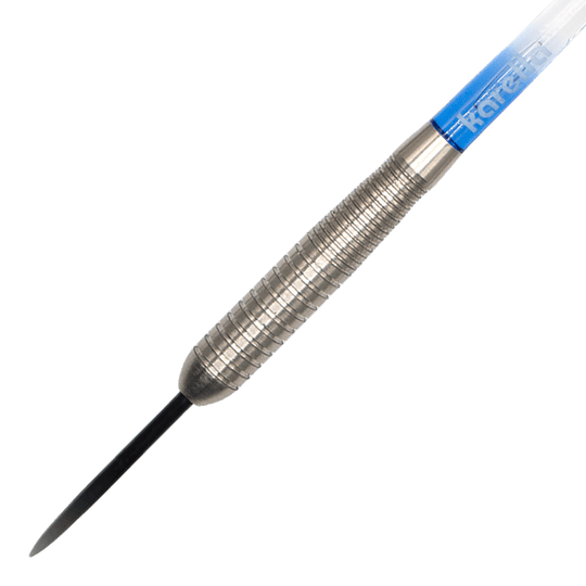 Freccette in acciaio Karella Comic Line CL-4 - 23 g Das Bild zeigt die Karella Comic Line CL-4 Steeldarts - 23g. Diese Darts sind für präzises Werfen entwickelt.