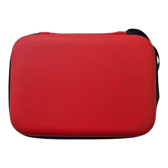 Custodia per freccette McDart System-4 Ein rotes Dartcase ist abgebildet. Es handelt sich wahrscheinlich um das Modell DC03 von McDart.