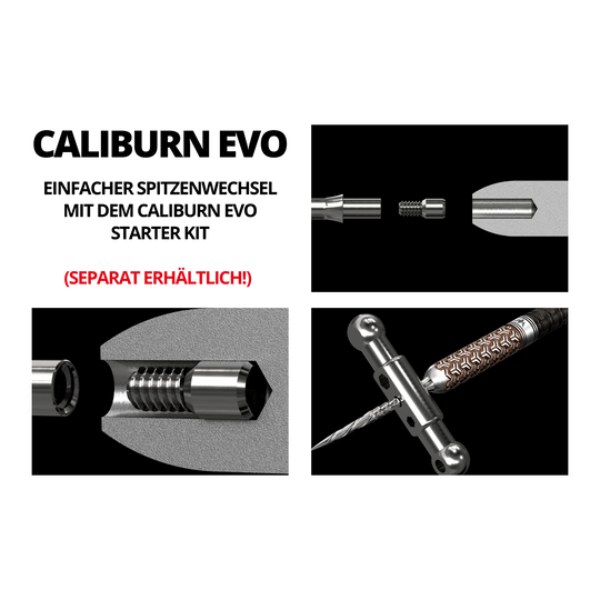 Punte per freccette in acciaio Mission Caliburn EVO System - scanalate - argento