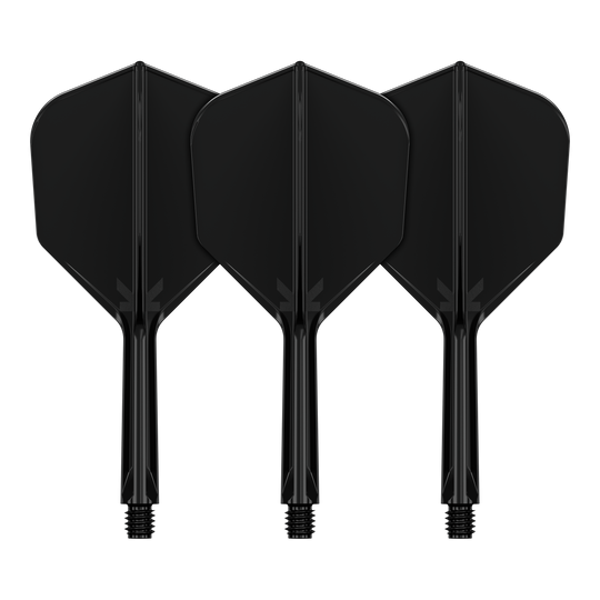 Sistema di volo Target K-Flex No6 - Nero Zu sehen ist das Flight-System Target K-Flex No6 in Schwarz mit einer Länge von 26 mm. Es handelt sich um ein Zubehör für Dartpfeile.