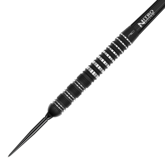 Freccette in acciaio Red Dragon Sable Parallel Switch Point Abgebildet sind die Red Dragon Sable Parallel Switch Point Steeldarts. Die Darts werden seitlich gezeigt und sind aus Metall gefertigt.