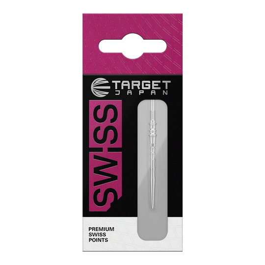 Punte per freccette Target Japan Premium Swiss Point - Argento Hier sind die Target Japan Premium Swiss Point Dartspitzen in Silber abgebildet. Sie eignen sich für präzises und sicheres Spielen.