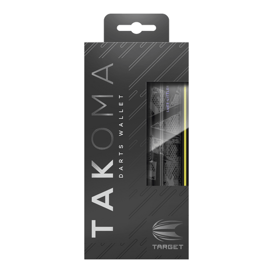 Custodia per freccette Luke Littler della serie Ghost di Takoma Das Bild zeigt das Takoma Ghost Series Luke Littler Dartcase. Das Dartcase kommt aus einer speziellen Sammlung und ist für Dartspieler entworfen.