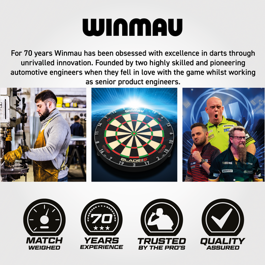 Bersaglio per freccette in acciaio equalizzatore Winmau Abgebildet ist das Winmau Equalizer Steeldartboard. Das Dartboard eignet sich ideal für intensives Training und Spiele.
