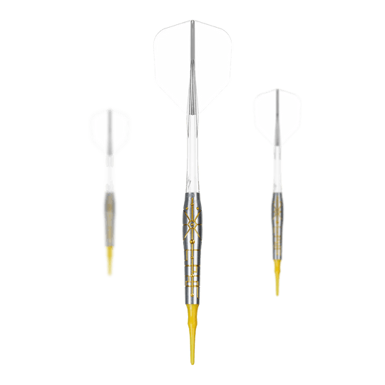 Hier ist das Set Caliburn Starships Series Falcon Softdarts - 20g abgebildet. Es handelt sich um Softdarts in einer 20g-Ausführung.