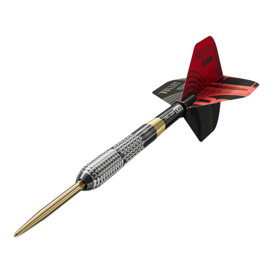 Freccette in acciaio Target Stephen Bunting GEN5 Void Swiss Point Dieses Bild zeigt die Target Stephen Bunting GEN5 Void Swiss Point Steeldarts. Das Set ist ideal für begeisterte Dartspieler und Fans von Stephen Bunting.