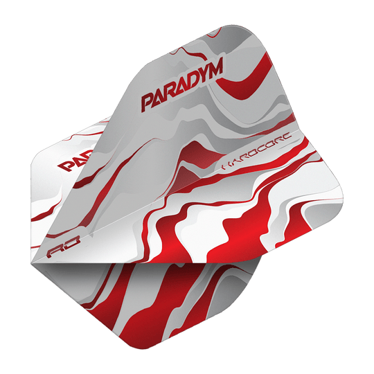 Voli standard Red Dragon Hardcore Premium Paradym Red Premium No2 Zu sehen sind Red Dragon Hardcore Premium Paradym Red Premium No2 Standard Flights. Dieses Dart-Flight-Set besticht durch ein rotes Premium-Design.