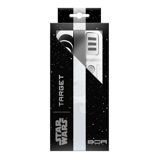 Portafreccette Target Star Wars Boa - Stormtrooper Zu sehen ist das Target Star Wars Boa Dartcase mit Stormtrooper-Motiv. Das Etui ist praktisch für den Transport und die sichere Aufbewahrung von Darts.
