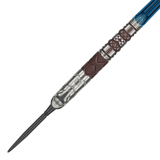 Dardi in acciaio Target Star Wars Mandalorian 95 Swiss Point Zu sehen sind die Target Star Wars Mandalorian 95 Swiss Point Steeldarts. Die Darts zeichnen sich durch ihr modernes Star Wars Design aus.
