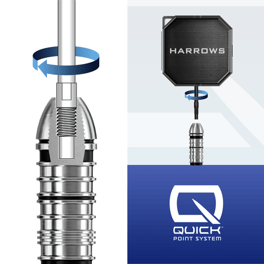 Valigetta portautensili Quick Point Premium di Harrow Hier wird das Harrows Premium Quick Point Tool Case präsentiert. Die Tasche eignet sich bestens zum Verstauen von Dartwerkzeug.