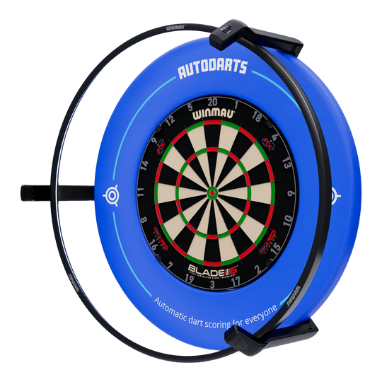 Sistema di punteggio automatico Autodarts Vantage Das Bild zeigt das Autodarts Vantage Auto-Scoring-System. Das Produkt ist nicht näher beschrieben.