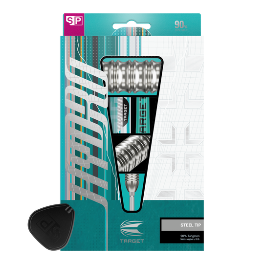 Freccette in acciaio Target Hydro 03 Swiss Point Dieses Bild zeigt die Target Hydro 03 Swiss Point Steeldarts. Die Darts sind modern gestaltet und für Dartspieler geeignet.
