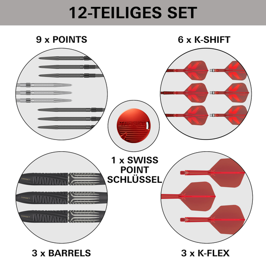 Freccette Target Shift Swiss Point in acciaio Freccette Target Shift Swiss Point in acciaio