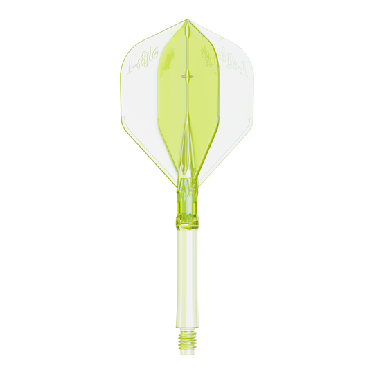 Voli L-Style L-Sytem - Giallo neon Abgebildet ist ein Dartflight in Neon-Gelb, große Größe, für das L-Style L-System. Das Produkt ist speziell für Dartspieler entwickelt.
