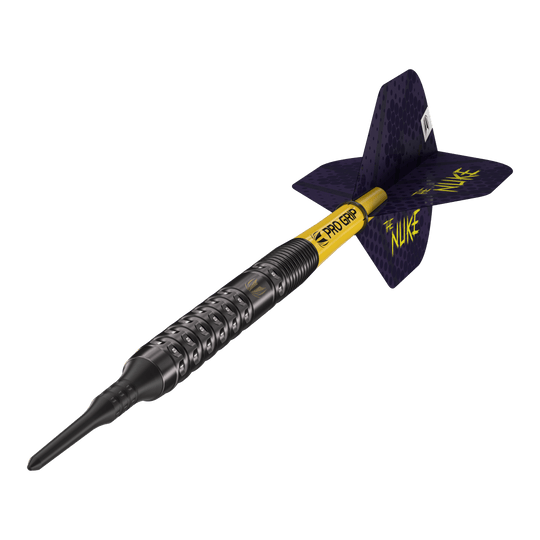 Freccette morbide Target Luke Littler GEN1 - 19 g Dieses Bild zeigt ein Softdart-Produkt. Der Dateiname lautet '210324_Target_Luke_Littler_GEN1_Softdarts_4_(1)'.