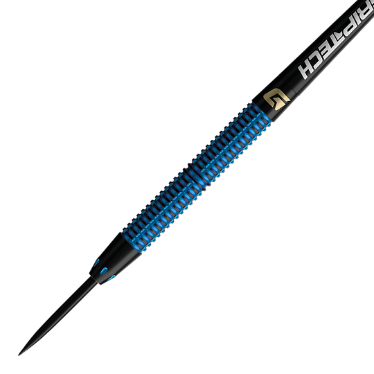 Freccette in acciaio al tungsteno blu GOAT Athlete Hier sieht man die GOAT Athlete Black Tungsten Steeldarts. Sie sind speziell für Dart-Enthusiasten entwickelt.