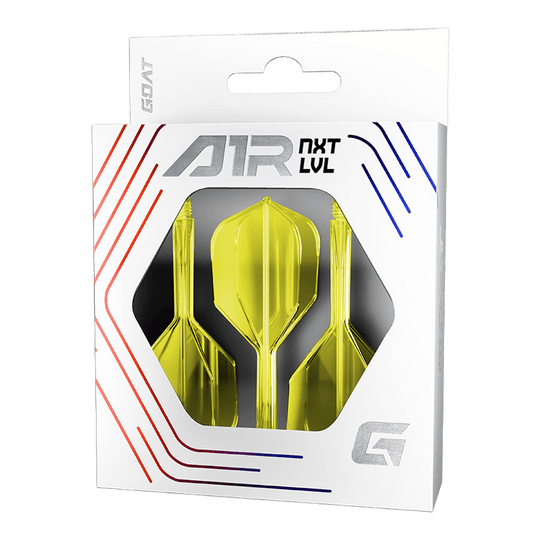 Sistema di alberi di volo GOAT A1R No6 - Giallo neon Das Bild zeigt das GOAT A1R No6 Flight-Shaft-System in Neon Gelb. Es handelt sich um einen Dartzubehör-Artikel zum Verbinden von Flight und Shaft.
