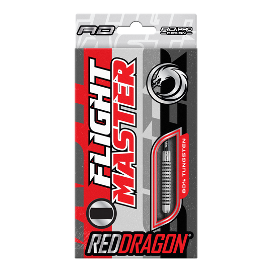 Red Dragon Flightmaster Fury 2 freccette in acciaio - 25 g Abgebildet ist Red Dragon Flightmaster Fury 2 Steeldarts - 25g. Der Dart besticht durch sein modernes Design und seine robuste Verarbeitung.