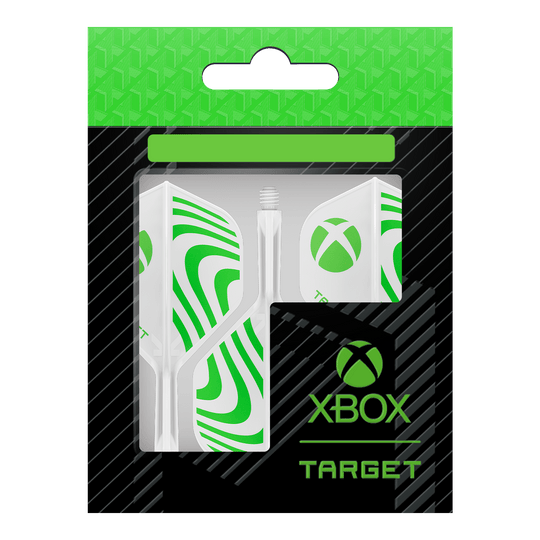 Target Xbox K-Flex No2 Standard Flights - Bianco Das Foto zeigt die Target Xbox K-Flex No2 Standard Flights - Weiß. Die Dart-Flights sind weiß und für Xbox entworfen.