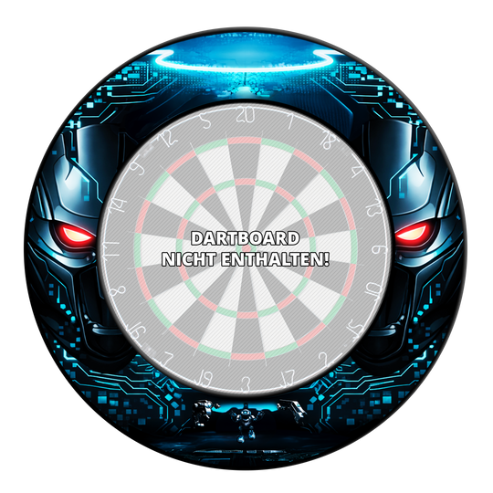 Bordo del bersaglio per freccette robot McDart Zu sehen ist das McDart Roboter Dartboard Surround. Dieses Produkt dient als Schutz- und Designumrandung für Dartboards.