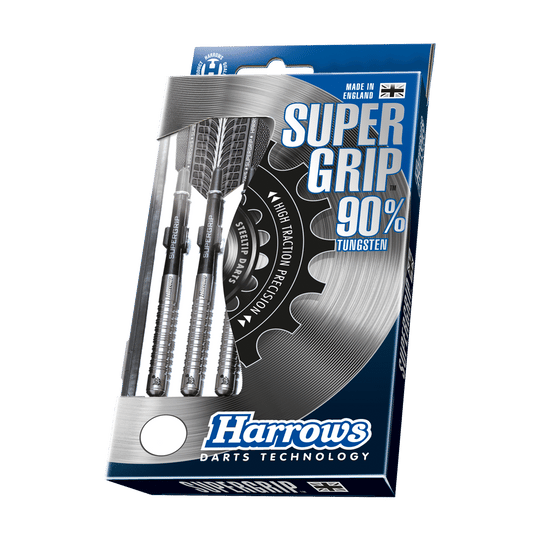 Freccette Harrows Supergrip in acciaio al tungsteno al 90%.