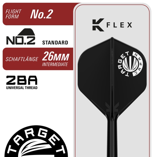 Freccette Target Japan Charis GEN6 Swiss Point in acciaio - 23 g Dies ist ein Bild der Target Japan Charis GEN6 Swiss Point Steeldarts - 23g. Die Steeldarts sind für ihre Präzision und das stilvolle Aussehen bekannt.