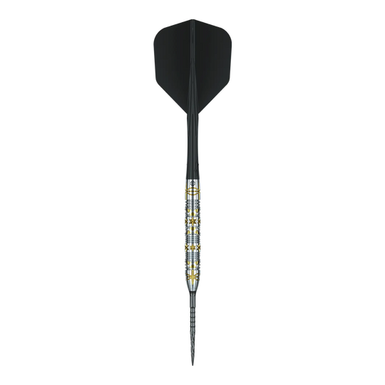 Freccette in acciaio Caliburn Halo H1 - 22,5 g Auf dem Foto sieht man die Caliburn Halo H1 Steeldarts mit 22,5 g. Die Darts haben ein modernes Design und eignen sich für Turniere und Freizeit.