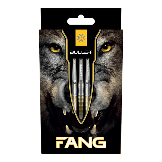 Freccette in acciaio Bullet Fang Das Bild zeigt die Bullet Fang Steeldarts. Die Steeldarts sind detailliert abgebildet.