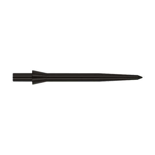 Punte per freccette in acciaio Red Dragon Raptor Plain Black - 30 mm Dies ist eine schwarze Steeldartspitze der Marke Red Dragon, Modell Raptor Plain Black. Sie ist 28 mm lang und hat ein schlichtes, elegantes Design.