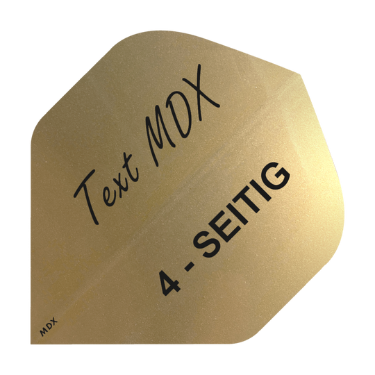 Set di 10 facchini metallici stampati su 4 lati - testo desiderato - standard MDX