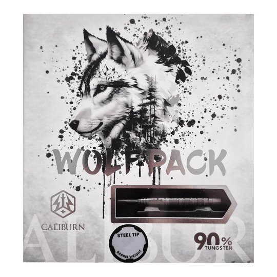 Freccette in acciaio Caliburn Wolfpack W7 - 21 g Abgebildet ist das Produkt Caliburn Wolfpack W7 Steeldarts - 21g. Dieses Set besteht aus hochwertigen Steeldarts mit 21 Gramm Gewicht.