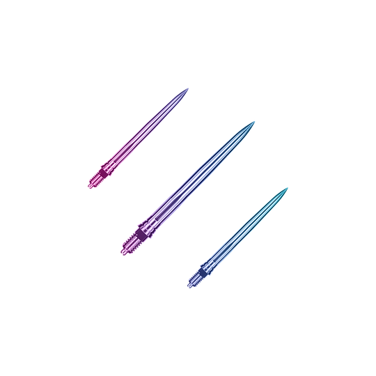 Punte per freccette Caliburn EZ-EVO - Lisce - Arcobaleno Ein Bild mit dem Dateinamen EVO189_Caliburn_EZ-EVO_Dartspitzen_Smooth_Rainbow_28mm_1Set. Es handelt sich wahrscheinlich um ein Set von Dartspitzen in Regenbogenfarben mit 28 mm Länge.