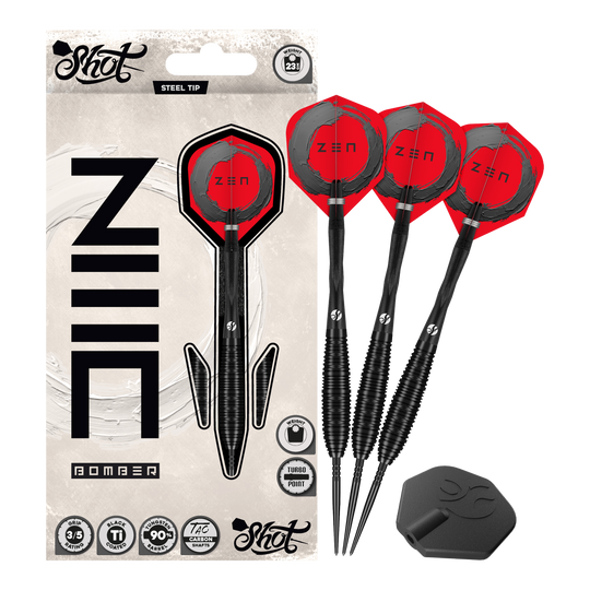 Freccette in acciaio Shot ZEN Bomber Turbo Point Freccette in acciaio Shot ZEN Bomber Turbo Point