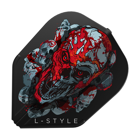 Alette L-Style Ryan Searle Signature V4 nere L3EZ Abgebildet sind L-Style Ryan Searle Signature V4 Black L3EZ Flights. Die schwarzen Flights wurden für maximale Leistung entwickelt.