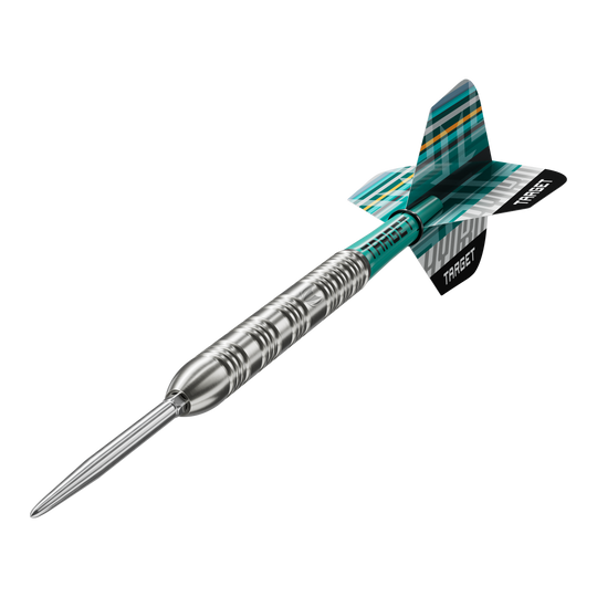 Freccette in acciaio Target Hydro 02 Swiss Point Das Bild zeigt die Target Hydro 02 Swiss Point Steeldarts. Die Steeldarts sind deutlich und detailreich abgebildet.