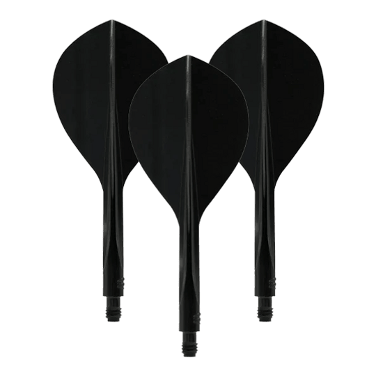 Condor Ax 120 Flight System Teardrop - Nero Hier ist das Condor Axe 120 Flight-System Teardrop in Schwarz abgebildet. Es handelt sich um einen Flightsatz für Darts.