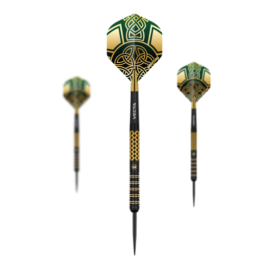 Freccette in acciaio Winmau Brendan Dolan Signature Series Das Bild zeigt die Winmau Brendan Dolan Signature Series Steeldarts. Es handelt sich um ein Set hochwertiger Steeldarts für Präzisionswurf.