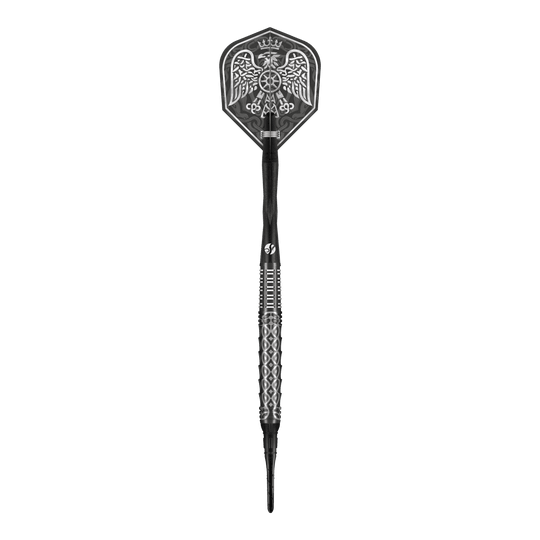 Freccette morbide Shot Goths Wulfaz - 20 g Das Bild zeigt die Shot Goths Wulfaz Softdarts mit 20g Gewicht. Die Darts sind speziell für Softdartspiele entworfen.