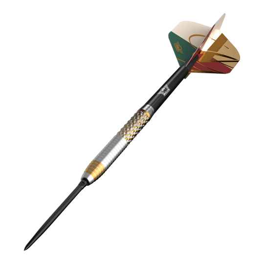 Zu sehen sind die Bulls NL Vintago Shark Convertible Points Steeldarts. Die Darts bieten ein modernes Design und hohe Spielqualität.