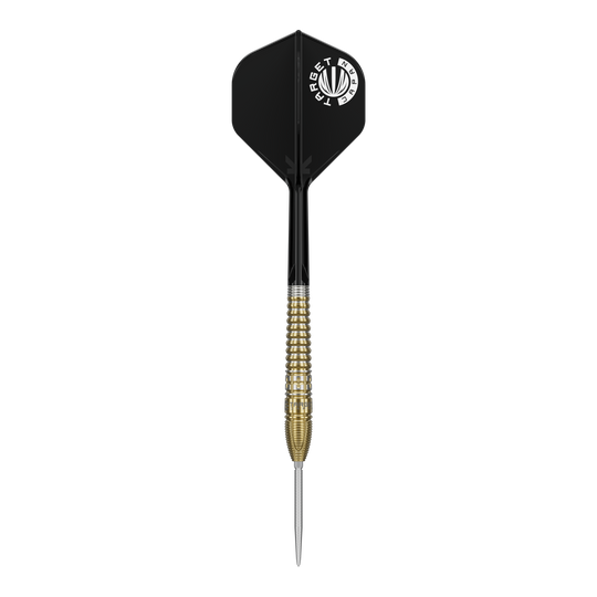 Freccette in acciaio Swiss Point Harith Lim HotShot GEN3 della serie Target Japan Prime Series Target Japan Prime Series Harith Lim HotShot GEN3 Swiss Point Steeldarts sind hier abgebildet. Die Darts sind für professionelle Spieler entworfen.