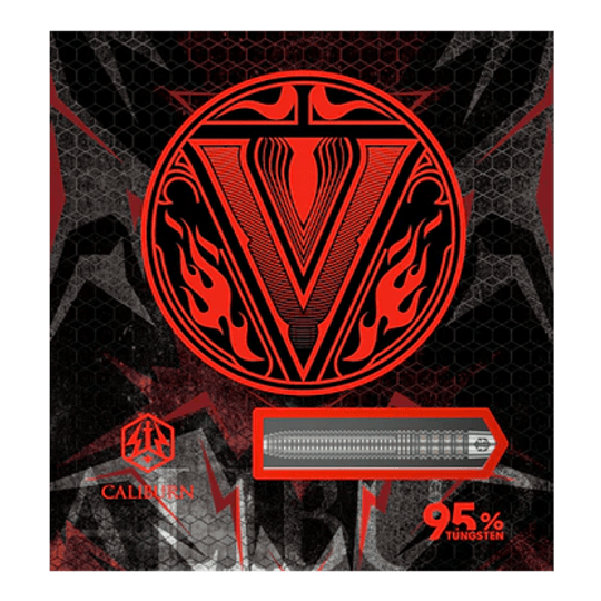 Freccette in acciaio Caliburn V-Series V2 Zu sehen sind Caliburn V-Series V2 Steeldarts. Sie sind ideal für den professionellen Einsatz.