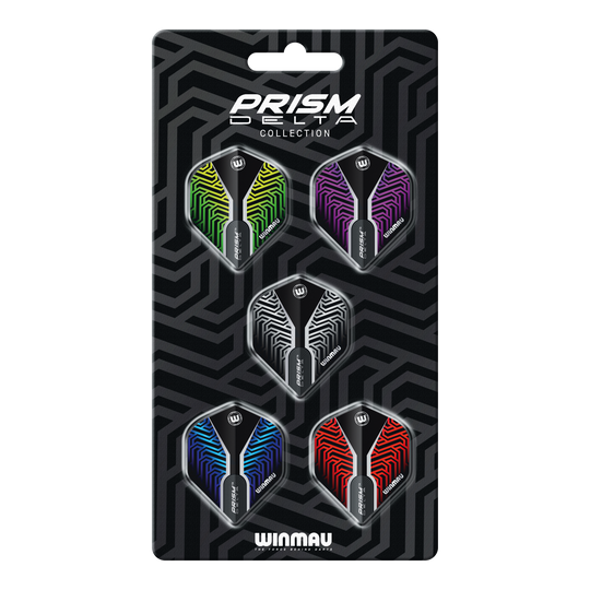 Collezione di voli standard Winmau Prism Delta No2 Zu sehen ist die Winmau Prism Delta No2 Standard Flight Collection. Diese Flights eignen sich bestens für präzise Dartspiele.