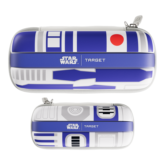 Portafreccette Target Star Wars Boa - R2D2 Abgebildet ist das Target Star Wars Boa Dartcase im Design von R2D2. Das Produkt dient zur sicheren Aufbewahrung von Dartzubehör.