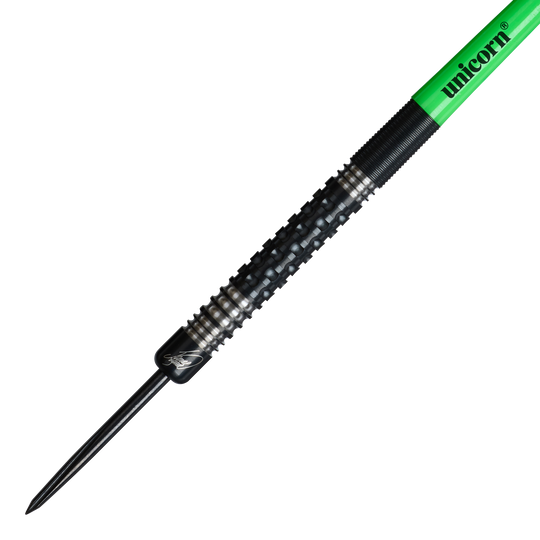 Freccette in acciaio Unicorn Wraith James Wade Auf diesem Bild sind die Unicorn Wraith James Wade Steeldarts zu sehen. Diese Darts sind besonders für professionelle Spieler geeignet.