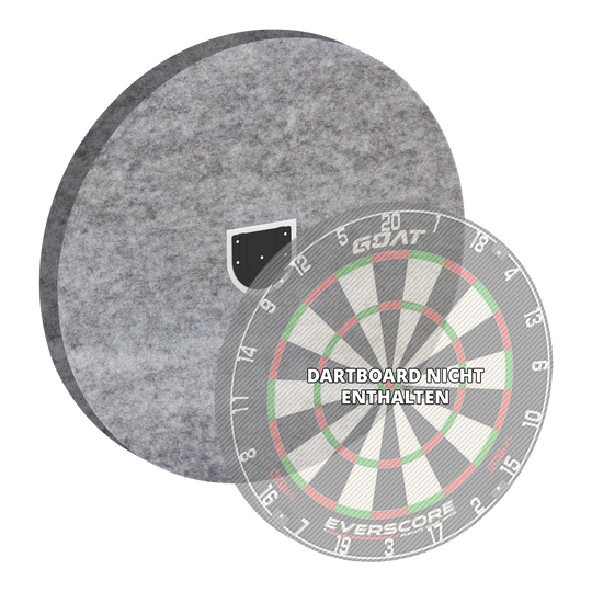 Sistema di insonorizzazione GOAT Silencer Veil Das Bild zeigt das GOAT Silencer Veil Dampening Schallschutz System. Es ist ein Produkt zur Geräuschdämmung beim Dartspielen.