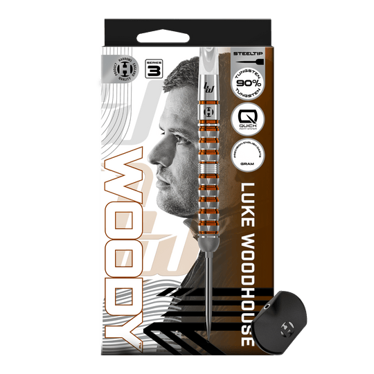 Freccette in acciaio Quick Point Luke Woodhouse Series 3 di Harrow Abgebildet sind die Harrows Luke Woodhouse Series 3 Quick Point Steeldarts. Diese Pfeile eignen sich besonders für Profis und Fortgeschrittene.