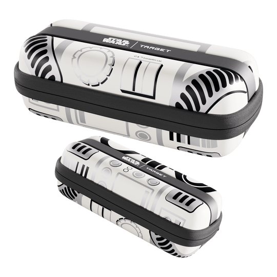 Portafreccette Target Star Wars Boa - Stormtrooper Das Bild zeigt das Target Star Wars Boa Dartcase mit Stormtrooper Motiv. Es ist eine speziell gestaltete Darttasche für Star Wars Fans.