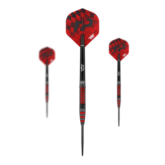 Bulls NL Florian Price Steeldarts - 23 g Hier ist das Set Bulls NL Florian Preis Steeldarts - 23g zu sehen. Die Abbildung zeigt den gesamten Lieferumfang.