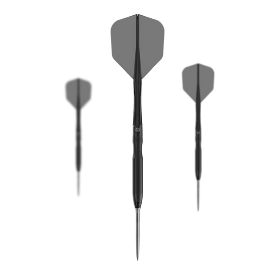 Freccette in acciaio Caliburn Chord C1 - 21,5 g Auf dem Bild ist das Set der Caliburn Chord C1 Steeldarts mit 21,5g zu erkennen. Mehrere Dartpfeile sind zusammen abgebildet.